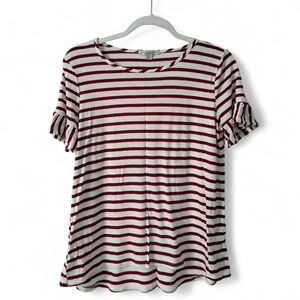 Green Envelope Ruffle Sleeve Top